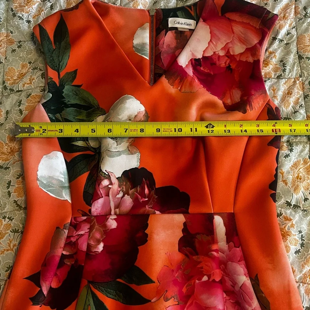 Calvin Klein Vibrant Floral Midi Dress - Picture 4 of 6